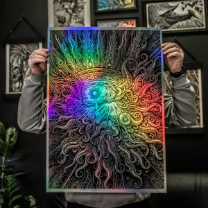 "THE CREATOR" - 70x50  holographic