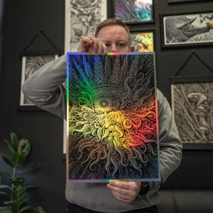 "THE CREATOR" - 50x35cm  holographic 